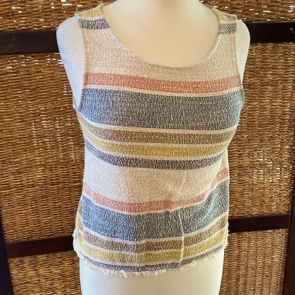 Green Envelope XS cream dress tank